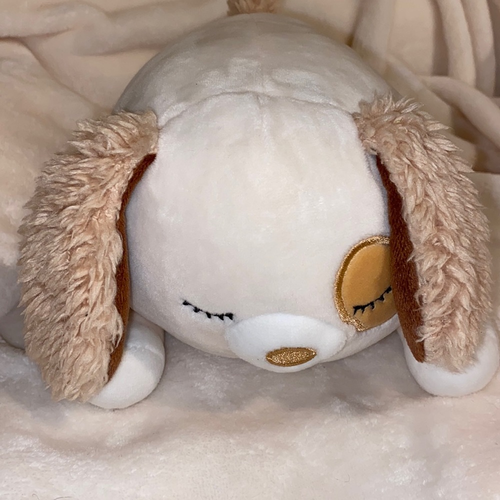 Squishmallows Harrison the Dog Hug Mees Laying Down Ultimate Soft Stuffed Pillow - Picture 6 of 12